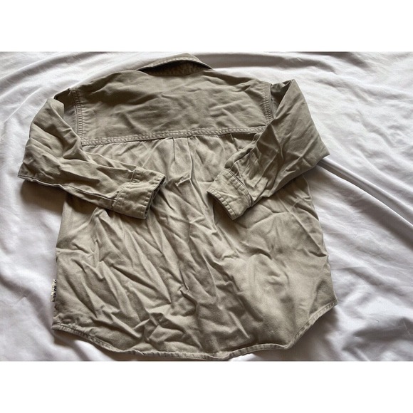 Vintage Gymboree Tan Collared Button Down Pocket Shirt Kids XL 8 - 10 - Picture 9 of 9